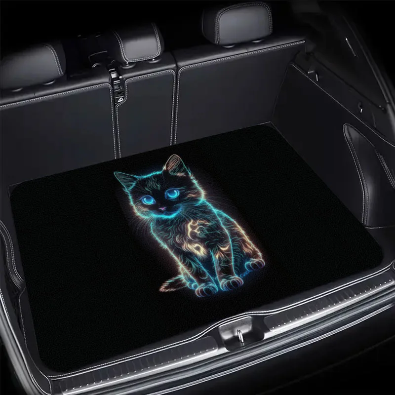 Universal Car Trunk Mat Neon Glowing Cat Pattern Non-Slip Waterproof Cargo Liner Protector for Sedan SUV CUV Auto Accessorie
Universal Car Trunk Mat Neon Glowing Cat Pattern Non-Slip Waterproof Cargo Liner Protector for Sedan SUV CUV Auto Accessorie