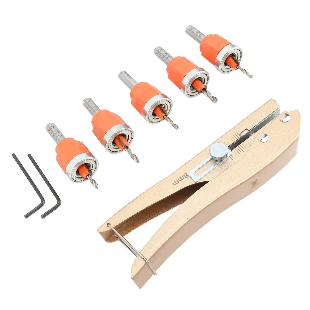 6pcs Adjustable Depth Countersink Drill Bit Set Multifunctional HSS Construction Adjustable Drill Bit 40Cr Steel Hole Punch
6pcs Adjustable Depth Countersink Drill Bit Set Multifunctional HSS Construction Adjustable Drill Bit 40Cr Steel Hole Punch