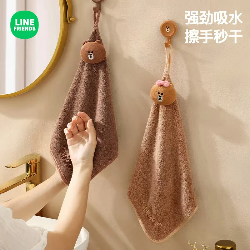 Line Friends Line Town Cartoon Cute Hand Wipe Towel Can Be Hung in Kitchen Rag Thick Style To Absorb Water
Line Friends Line Town Cartoon Cute Hand Wipe Towel Can Be Hung in Kitchen Rag Thick Style To Absorb Water