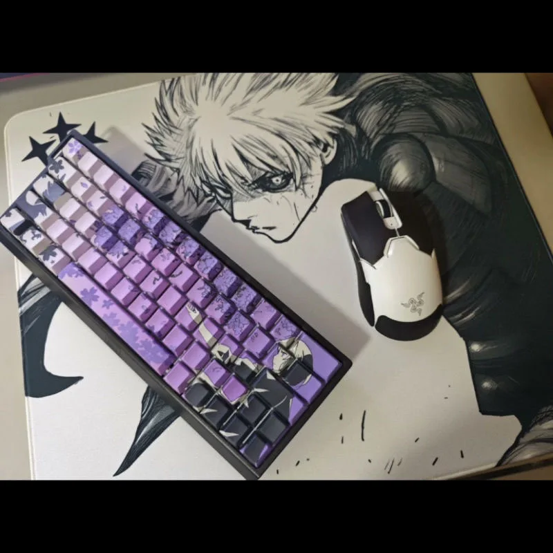 SakuraRaven Girl Violet Theme Keycaps Set PBT Cherry Profile Side Carving Transmission Custom Keycaps for Mechanical Keyboard
SakuraRaven Girl Violet Theme Keycaps Set PBT Cherry Profile Side Carving Transmission Custom Keycaps for Mechanical Keyboard