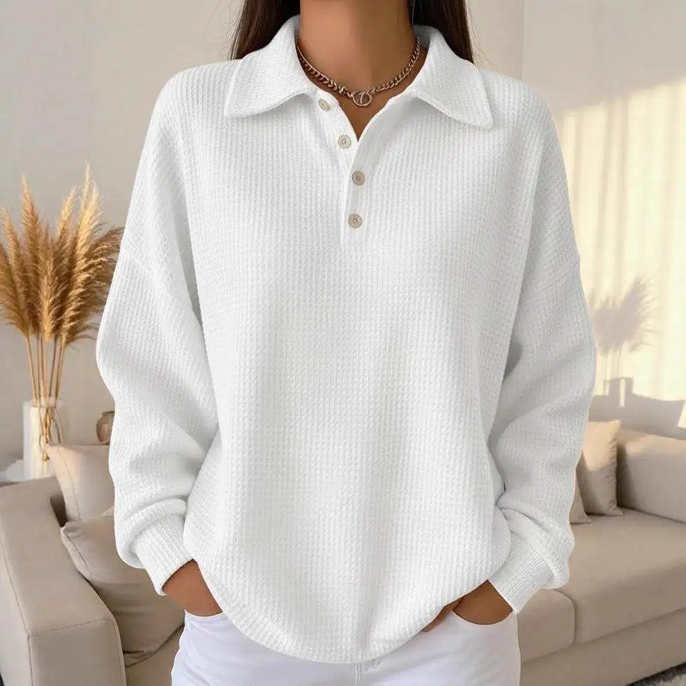 Casual Style Women's Long Sleeve Shirt Pure Color Loose Fit Turn-down Collar Versatile Autumn Winter New Arrival Fashion...
Casual Style Women's Long Sleeve Shirt Pure Color Loose Fit Turn-down Collar Versatile Autumn Winter New Arrival Fashion...