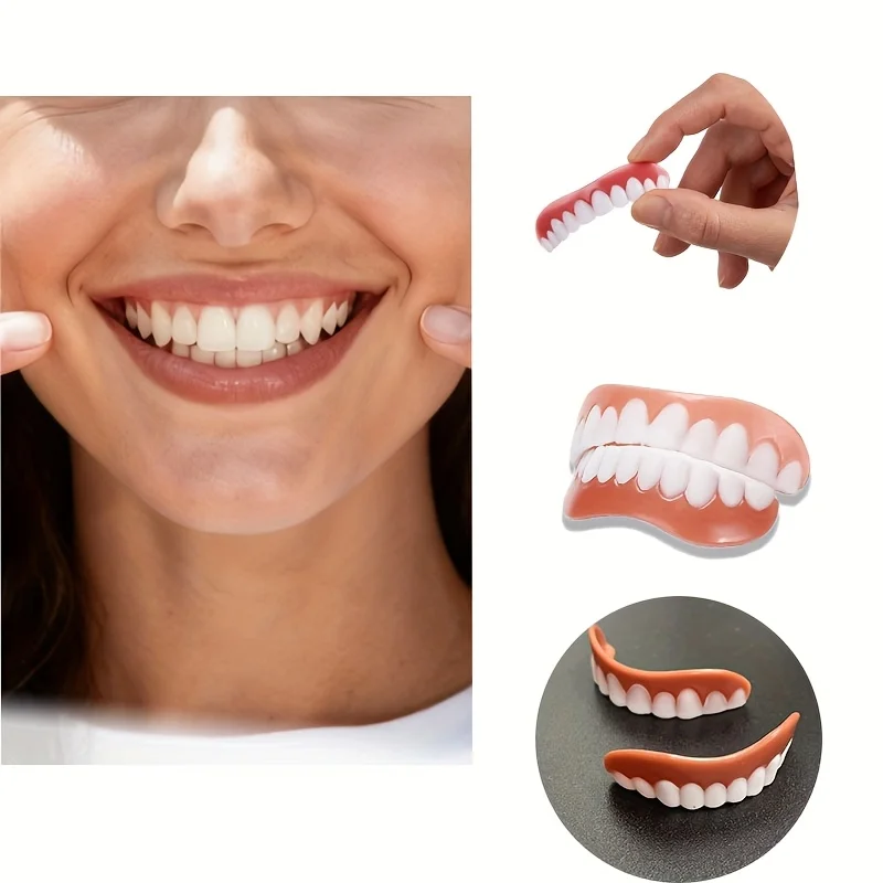 High Resilience Silicone Denture Liners, Comfort Soft Teeth Denture Set for Men Women Daily Beauty ck848
High Resilience Silicone Denture Liners, Comfort Soft Teeth Denture Set for Men Women Daily Beauty ck848