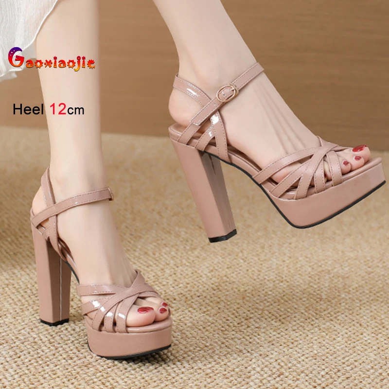 Elegant Patent Leather Classic Sandals Women's Platform Shoes Summer 2025 Thick Soled High Heeled Sandals For Party Model Dress
Elegant Patent Leather Classic Sandals Women's Platform Shoes Summer 2025 Thick Soled High Heeled Sandals For Party Model Dress
