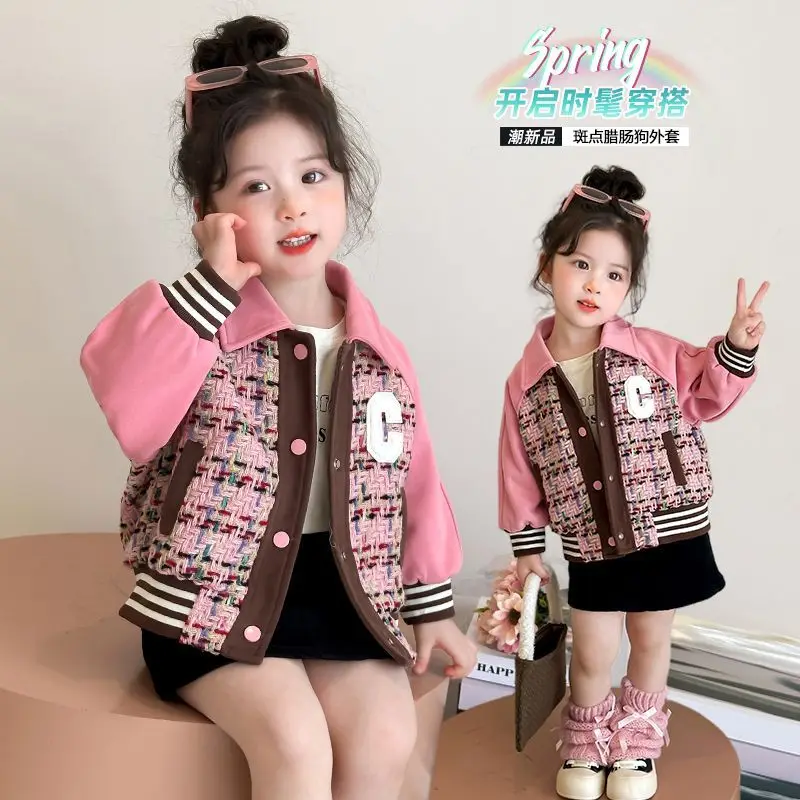 Girls baseball jersey spring and autumn 2025 new children's jacket top baby girl spring clothes
Girls baseball jersey spring and autumn 2025 new children's jacket top baby girl spring clothes