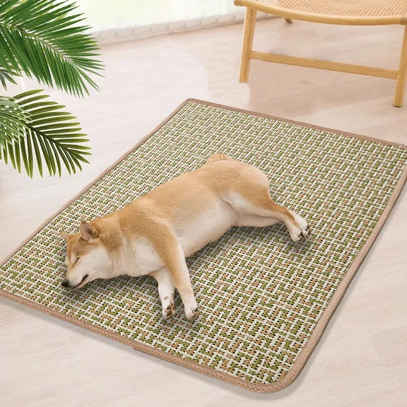 Pet Breathable Cooling Mats for Dog Soft Comfort Sleeping Pads Cat Rattan Weaving Bed Mat Kitten Puppy Heat Dissipation Supplies
Pet Breathable Cooling Mats for Dog Soft Comfort Sleeping Pads Cat Rattan Weaving Bed Mat Kitten Puppy Heat Dissipation Supplies