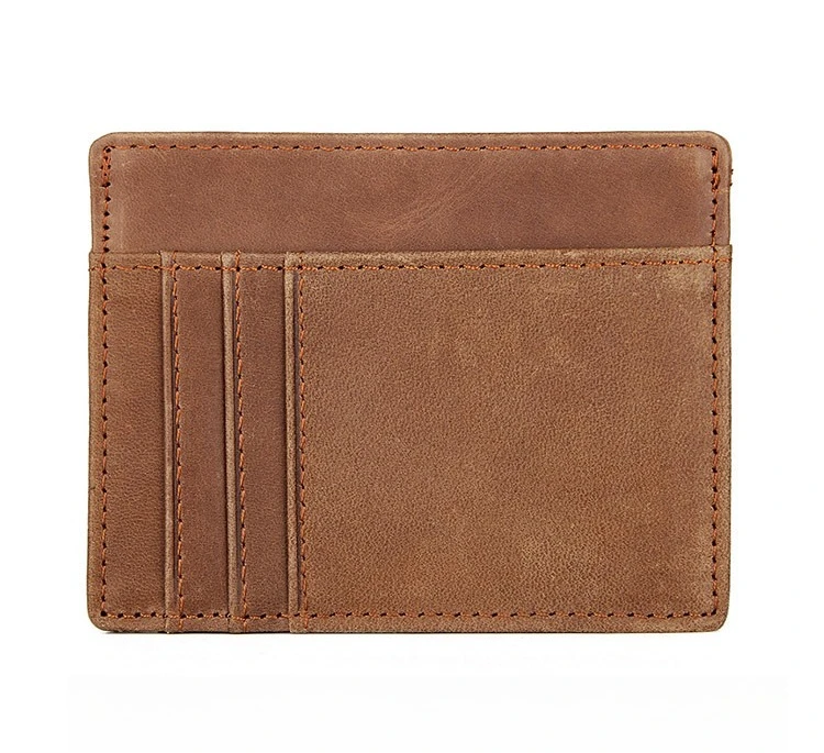 8102 New Spring Summer Crazy Horse Leather Card Holder Unisex Genuine Leather RFID Blocking Anti Scan Coin Purse
8102 New Spring Summer Crazy Horse Leather Card Holder Unisex Genuine Leather RFID Blocking Anti Scan Coin Purse