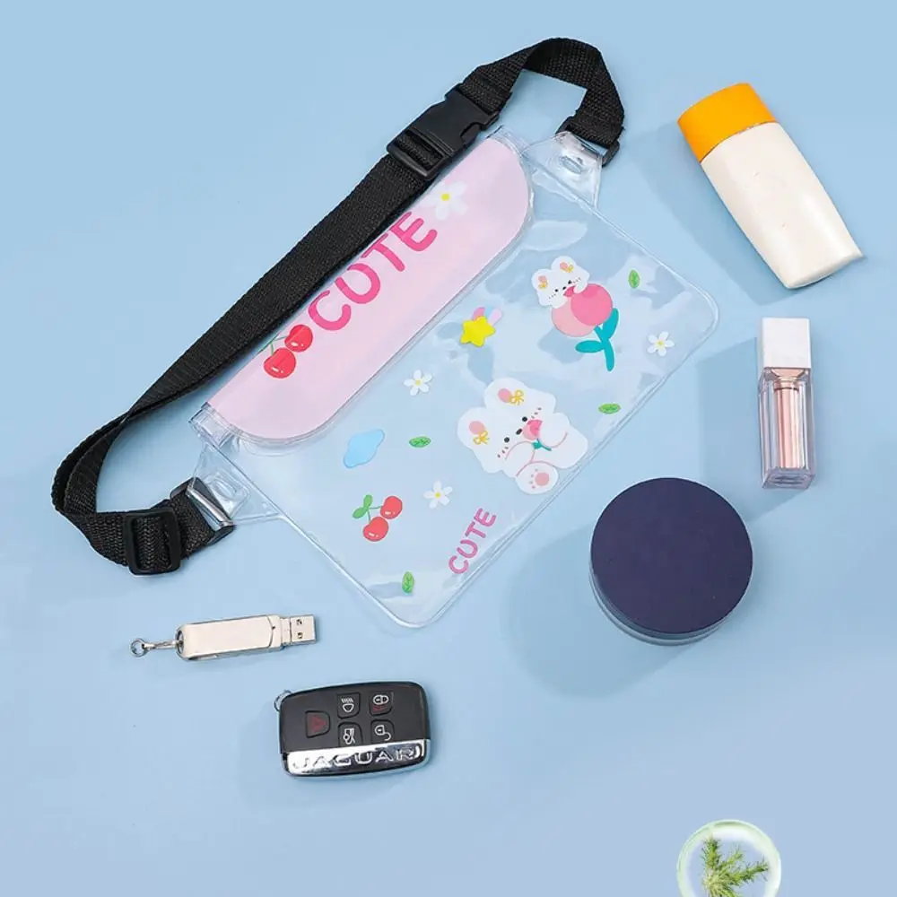 Cartoon Water-Sprinkling Festival Waist Bag Fashion Portable Phone Waterproof Bag Cute Transparent Shoulder Bag Drifting
Cartoon Water-Sprinkling Festival Waist Bag Fashion Portable Phone Waterproof Bag Cute Transparent Shoulder Bag Drifting