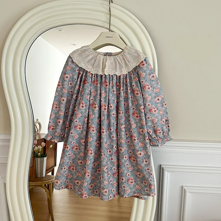 Girls Dresses Toddler Girl Floral Princess Dress With Lace Collar Children Autumn Spring Clothing 2-10Y
Girls Dresses Toddler Girl Floral Princess Dress With Lace Collar Children Autumn Spring Clothing 2-10Y
