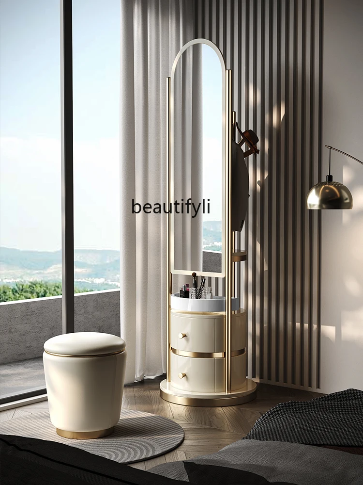 Light Luxury Rotating Dressing Mirror Household Floor Mirror Clothes Rack Bedroom Coat Rack Mirror
Light Luxury Rotating Dressing Mirror Household Floor Mirror Clothes Rack Bedroom Coat Rack Mirror