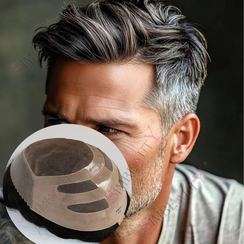 Натуральная линия волос, прочное кружево и NPU # 540 Серо-коричневый старый мужской парик, 100% человеческие волосы, тонкий моно, тонкий парик из искусственной кожи, система протезов 
Натуральная линия волос, прочное кружево и NPU # 540 Серо-коричневый старый мужской парик, 100% человеческие волосы, тонкий моно, тонкий парик из искусственной кожи, система протезов