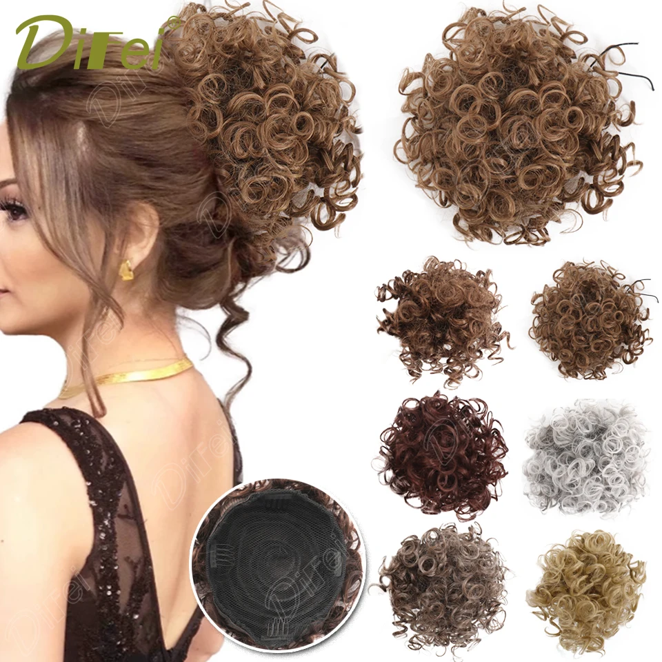 DIFEI Synthetic Wig Small Curly Hair Bag Drawstring Fluffy Messy Contract Elastic Net Drawstring Ponytail Wig
DIFEI Synthetic Wig Small Curly Hair Bag Drawstring Fluffy Messy Contract Elastic Net Drawstring Ponytail Wig