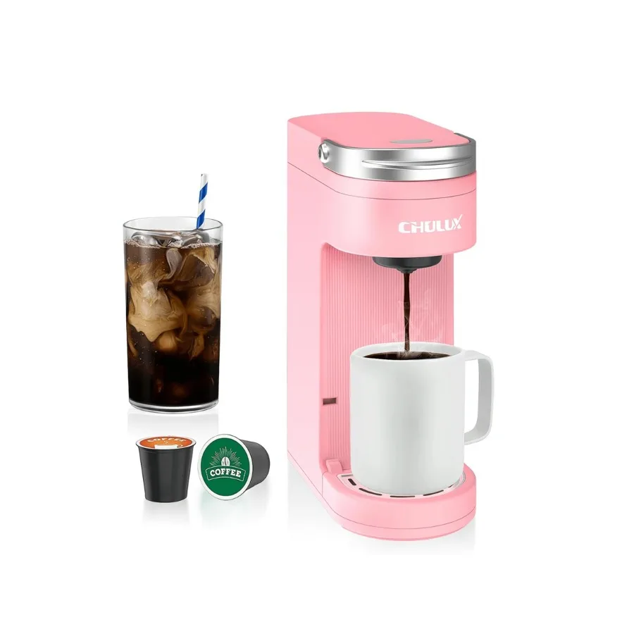 CHULUX Single Serve Coffee Maker Machine, Slim Coffee Maker For Capsule And Ground Coffee, One Touch Operation, 12 Oz Built-In
CHULUX Single Serve Coffee Maker Machine, Slim Coffee Maker For Capsule And Ground Coffee, One Touch Operation, 12 Oz Built-In