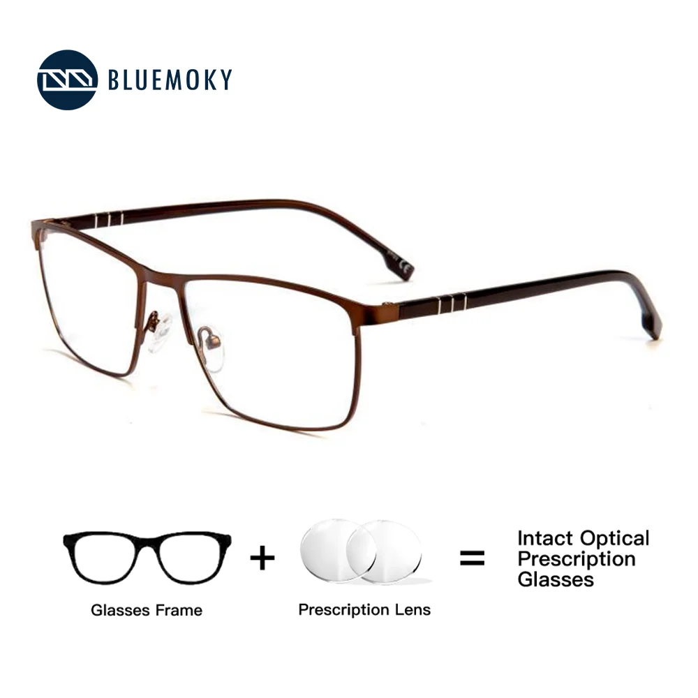 BLUEMOKY Men Square Metal Glasses Frame Browline Design Classic Optical Eyeglasses for Prescription Lenses Business Style
BLUEMOKY Men Square Metal Glasses Frame Browline Design Classic Optical Eyeglasses for Prescription Lenses Business Style