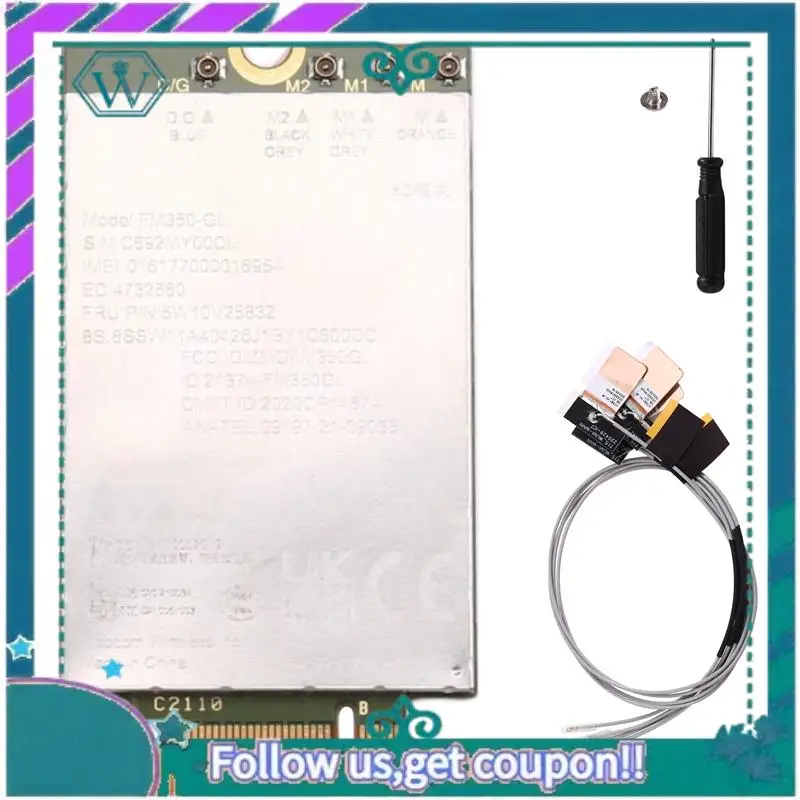 A75Q-Для Lenovo Thinkpad T14s P1 X13 Gen3 X1 FRU 5W10V25832 5G M. 2 модуля FM350-GL Sub-6 ГГц 5G/4G/3G
A75Q-Для Lenovo Thinkpad T14s P1 X13 Gen3 X1 FRU 5W10V25832 5G M. 2 модуля FM350-GL Sub-6 ГГц 5G/4G/3G