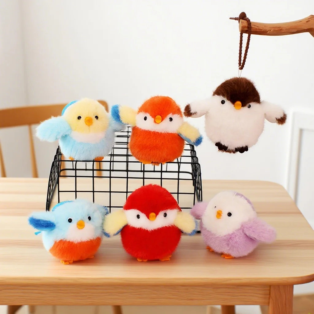 6 Styles Chirping Bird Plush Toys Cute Mini Fluffy Shaking Singing Bird Pendants Funny Keychain Bags Decor Lovely Kids Gift
6 Styles Chirping Bird Plush Toys Cute Mini Fluffy Shaking Singing Bird Pendants Funny Keychain Bags Decor Lovely Kids Gift