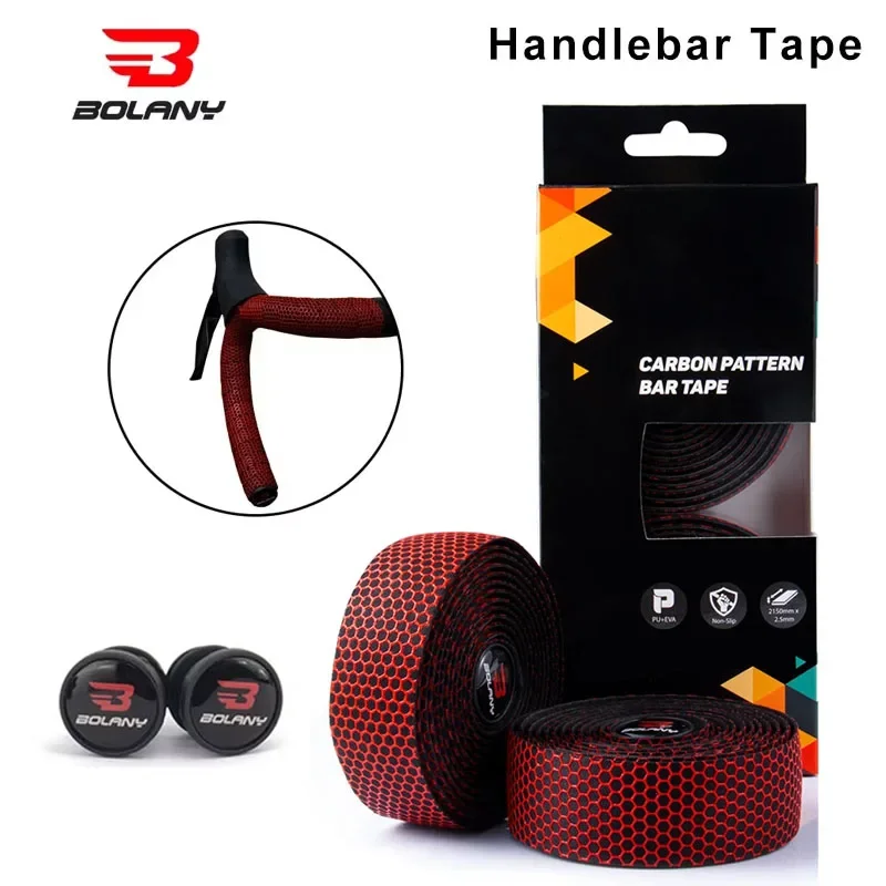 Bolany 1 pair Road Bicycle Silicone Handlebar Tape Honeycomb Design Anti-Slip EVA Shock Absorption Bike Handlebar Accessories
Bolany 1 pair Road Bicycle Silicone Handlebar Tape Honeycomb Design Anti-Slip EVA Shock Absorption Bike Handlebar Accessories