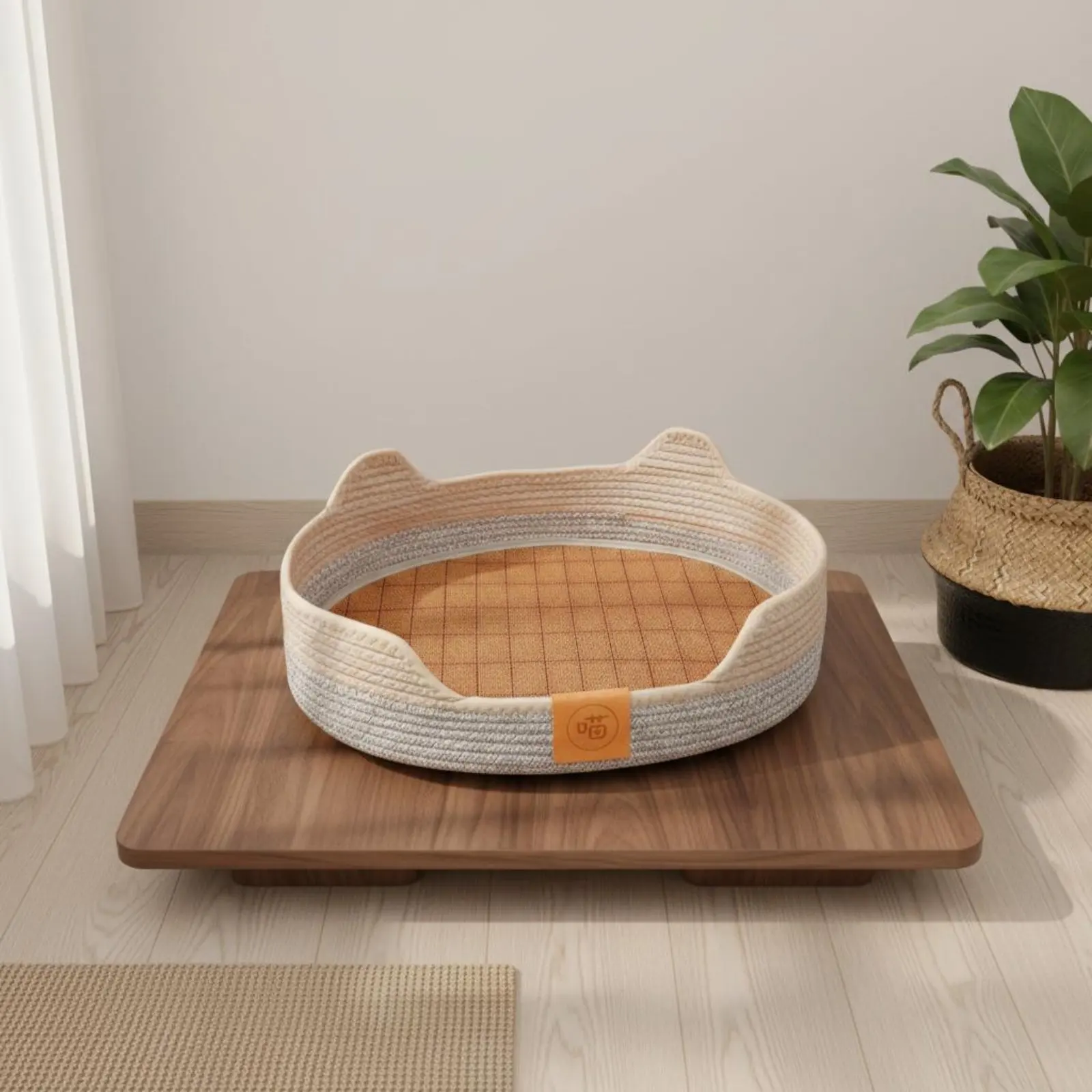 Cat Sofa Lounger Easy-to-Clean Woven Cat Basket Pet Supplies Year-Round Use for Felines
Cat Sofa Lounger Easy-to-Clean Woven Cat Basket Pet Supplies Year-Round Use for Felines