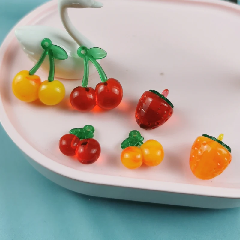 10pcs/pack yellow And Red3D Transparent Strawberry Cherry Fruit Resin Charms Pendant Earring DIY Fashion Jewelry Accessories
10pcs/pack yellow And Red3D Transparent Strawberry Cherry Fruit Resin Charms Pendant Earring DIY Fashion Jewelry Accessories