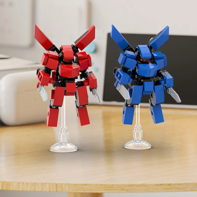 Горячая MOC Mini Mech красно-синяя модель робота, экшн-фигурка, строительные блоки, наборы, креативные украшения «сделай сам», игрушки, сборка «сделай сам», подарок
Горячая MOC Mini Mech красно-синяя модель робота, экшн-фигурка, строительные блоки, наборы, креативные украшения «сделай сам», игрушки, сборка «сделай сам», подарок
