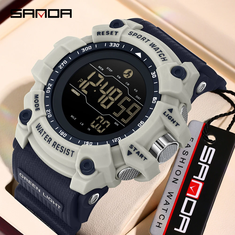 Fashion SANDA New 2192 Student Electronic Watch Calorie Pedometer LED Waterproof Dual Display Student Electronic Watch
Fashion SANDA New 2192 Student Electronic Watch Calorie Pedometer LED Waterproof Dual Display Student Electronic Watch