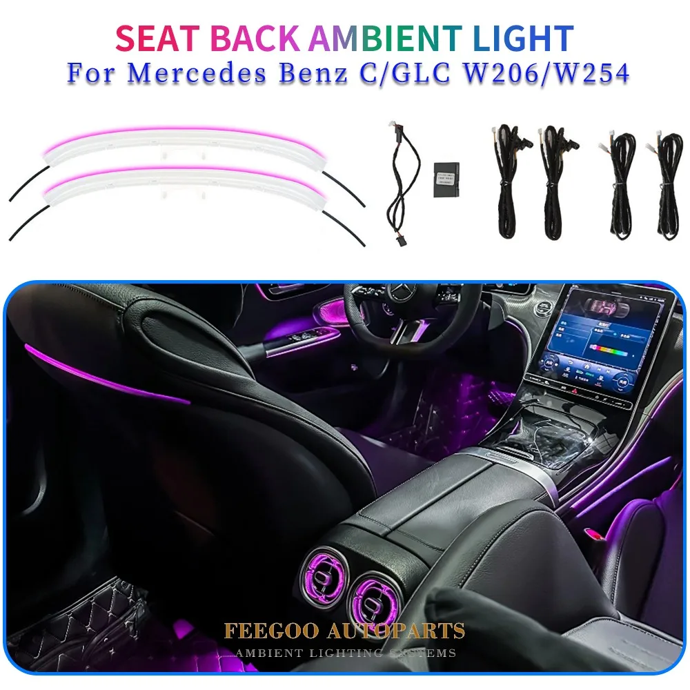 W206/254 Hot Sale Good Quality Car Interior Upgraded Accessories Seat Back Ambient Light for Mercedes-Benz New C/GLC-class
W206/254 Hot Sale Good Quality Car Interior Upgraded Accessories Seat Back Ambient Light for Mercedes-Benz New C/GLC-class