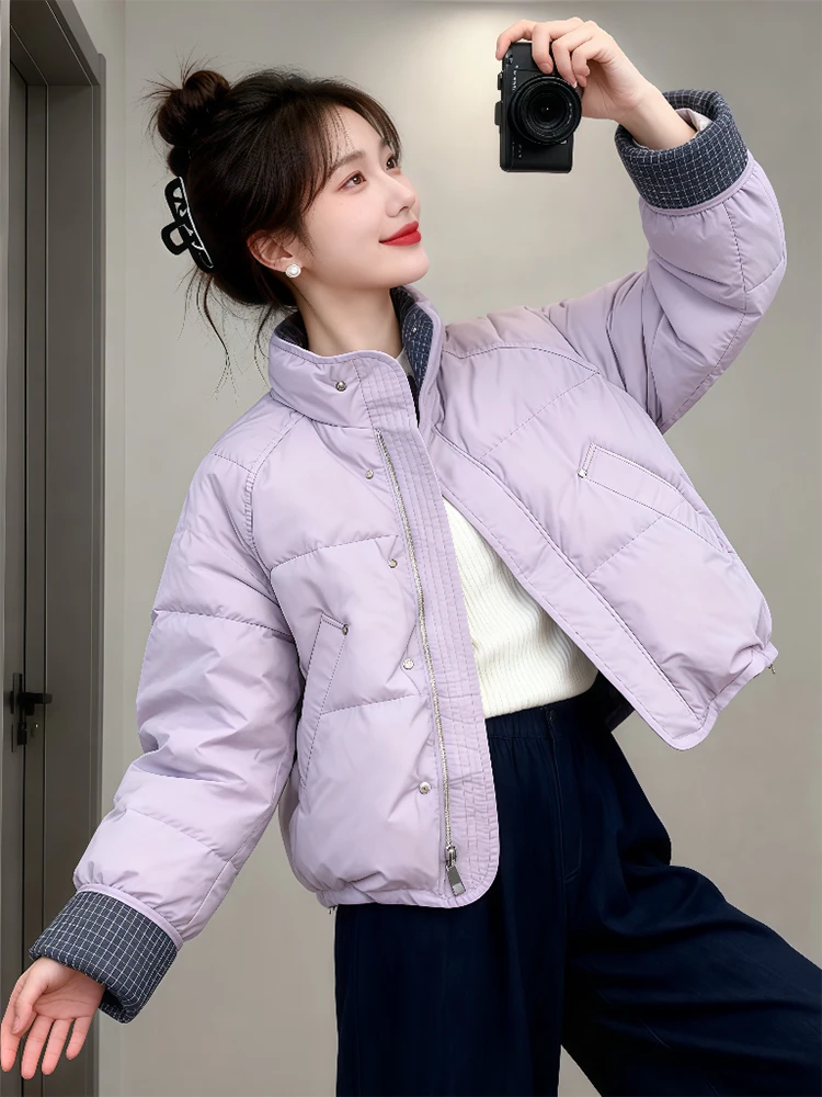 Trendy Spliced Thiened Stand Collar Cotton Jaet Women's Winter New Sle Faionable All-Match ort Bread Sle Coat
Trendy Spliced Thiened Stand Collar Cotton Jaet Women's Winter New Sle Faionable All-Match ort Bread Sle Coat