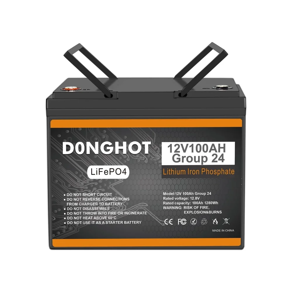 DONGHOT G24 LiFePO4 Lithium Battery 12V 100Ah LiFePO4 Battery Lithium Iron Phosphate Rechargeable Battery For Trolling Motor
DONGHOT G24 LiFePO4 Lithium Battery 12V 100Ah LiFePO4 Battery Lithium Iron Phosphate Rechargeable Battery For Trolling Motor
