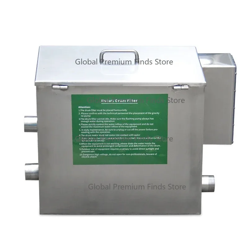 Вращающийся барабанный микрофильтр из нержавеющей стали для пруда кои для аквакультуры и рыбы
Вращающийся барабанный микрофильтр из нержавеющей стали для пруда кои для аквакультуры и рыбы