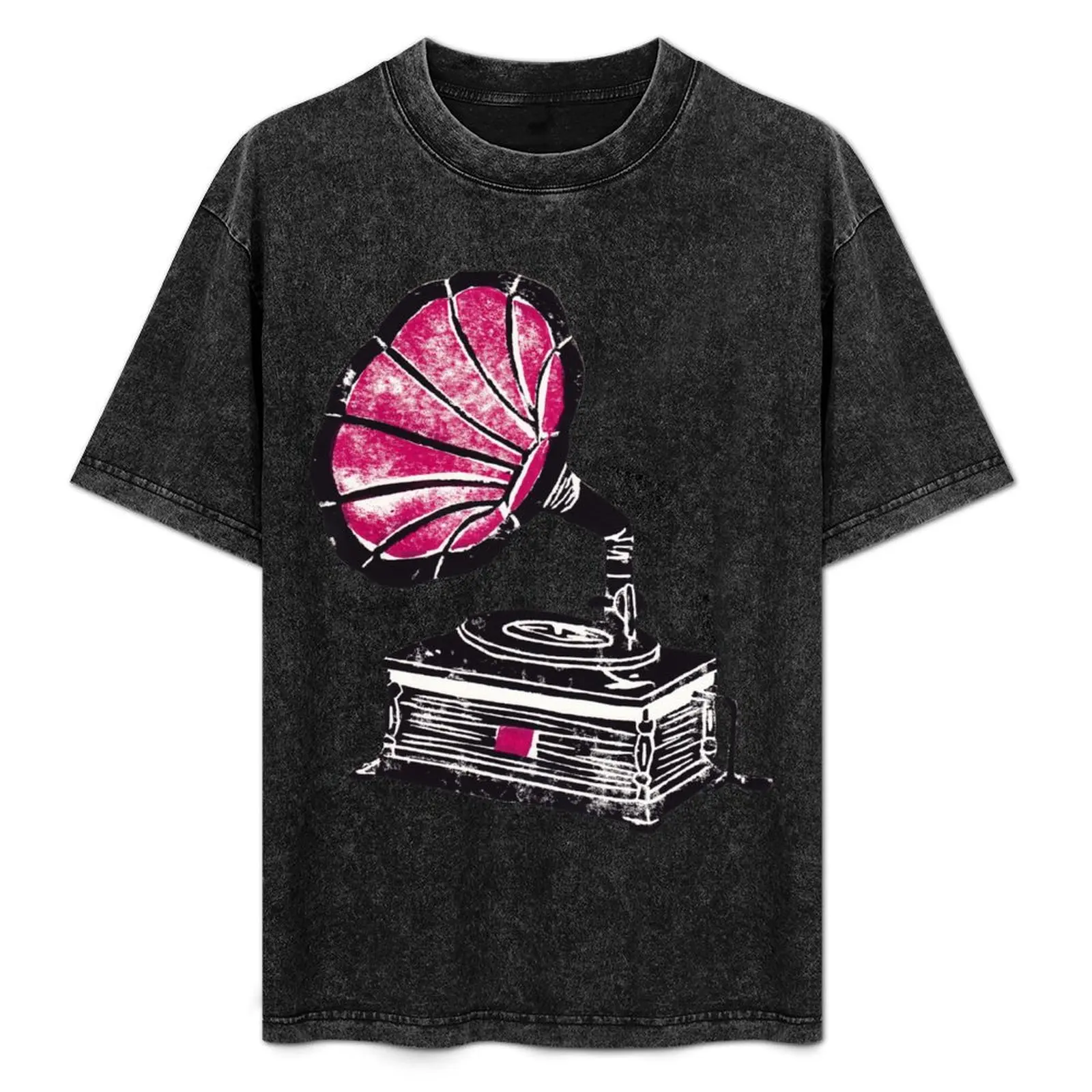Linocut Gramophone T-Shirt Trendy Pattern T-Shirt for Men
Linocut Gramophone T-Shirt Trendy Pattern T-Shirt for Men