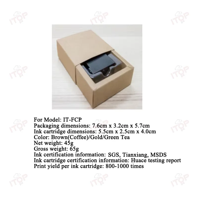 ITOP Caramel Food Grade Ink for Latte Art Machine Coffee Latte Printer Coffee Printer Pattern Printer Food Surface Printer
ITOP Caramel Food Grade Ink for Latte Art Machine Coffee Latte Printer Coffee Printer Pattern Printer Food Surface Printer