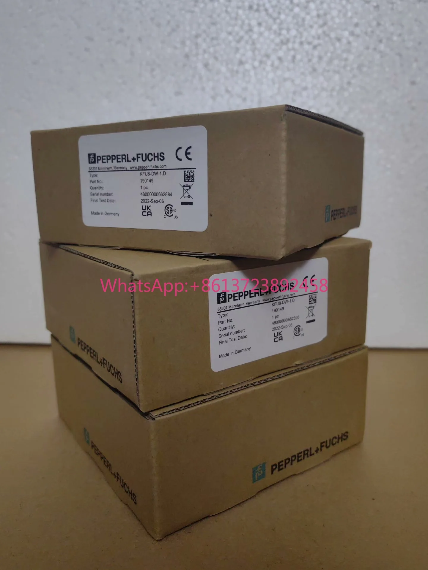 Germany Pepperl + Fuchs KFU8-DW-1.D Excellent!in stock
Germany Pepperl + Fuchs KFU8-DW-1.D Excellent!in stock