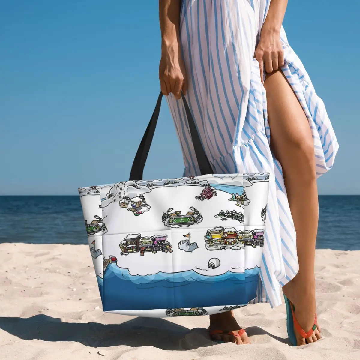 Club Penguin Map Beach Tote Bag Sport Gym Yoga Duffle Large Tote Bag Women Travel Bag Fitness bag
Club Penguin Map Beach Tote Bag Sport Gym Yoga Duffle Large Tote Bag Women Travel Bag Fitness bag