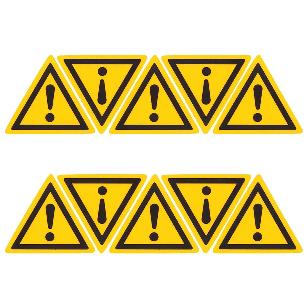 10 Pcs Safety Warning Stickers Yellow Caution Signs Triangle Labels Waterproof High Visibility Hazardous Areas
10 Pcs Safety Warning Stickers Yellow Caution Signs Triangle Labels Waterproof High Visibility Hazardous Areas