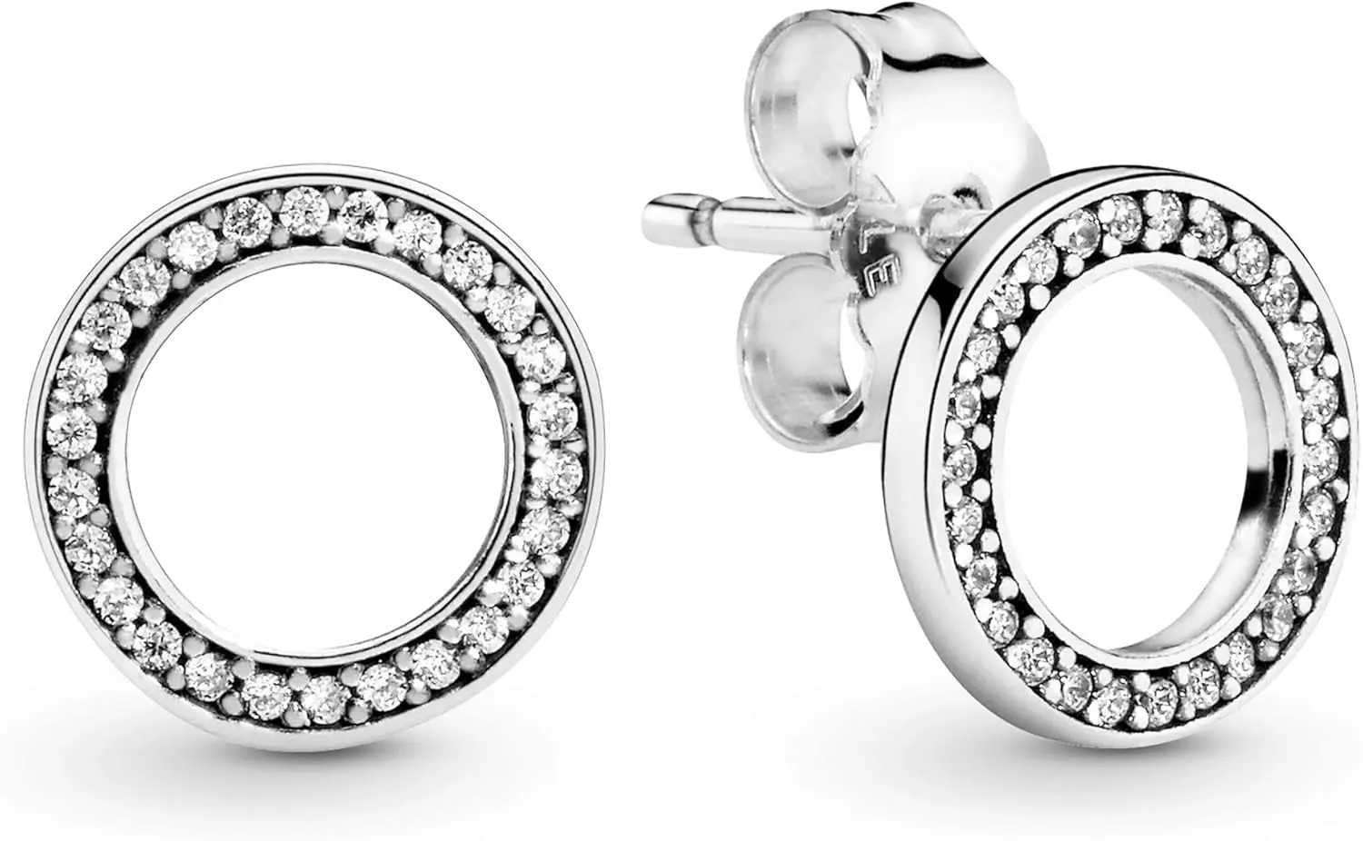 Elegant Sterling Silver Stud Earrings with Forever CZ
Elegant Sterling Silver Stud Earrings with Forever CZ