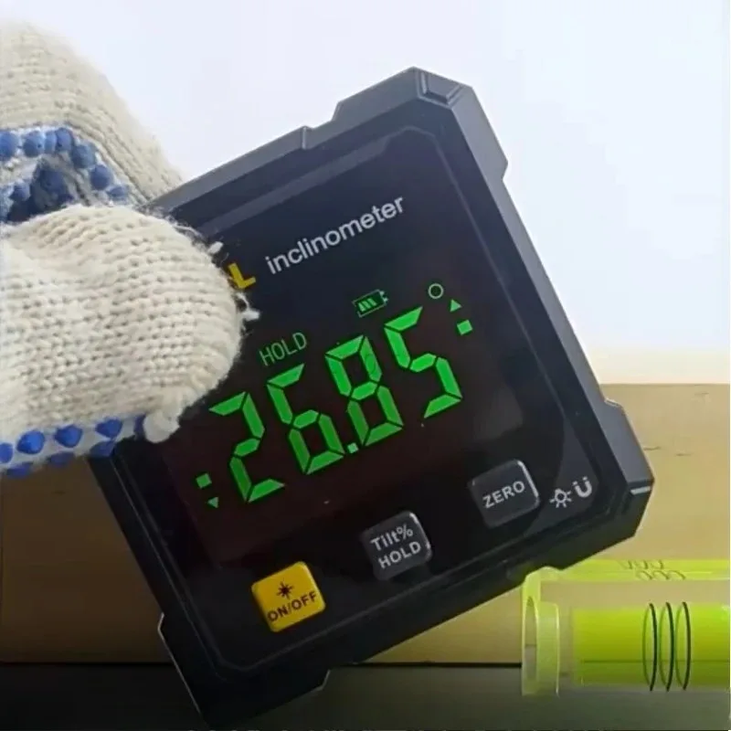 4-Side Magnetic Inclinometer Dual Laser Angle Finder Mini Laser Level Electric Angle Ruler Slope Measuring Portable Angle Meter
4-Side Magnetic Inclinometer Dual Laser Angle Finder Mini Laser Level Electric Angle Ruler Slope Measuring Portable Angle Meter