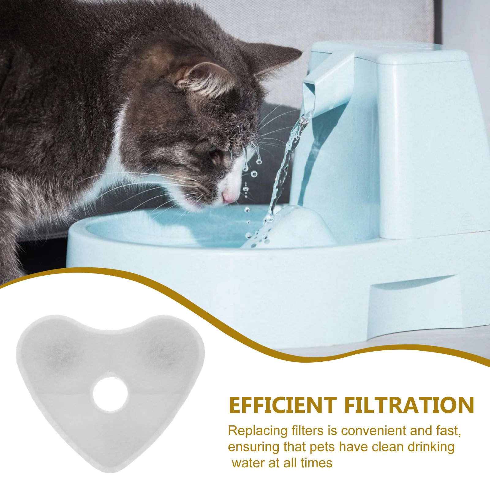 4pcs Cat Filter Heart Shaped Pet Water Fountain Filters Coconut Shell Activated Carbon Replacement Odor Removing Lightweight
4pcs Cat Filter Heart Shaped Pet Water Fountain Filters Coconut Shell Activated Carbon Replacement Odor Removing Lightweight