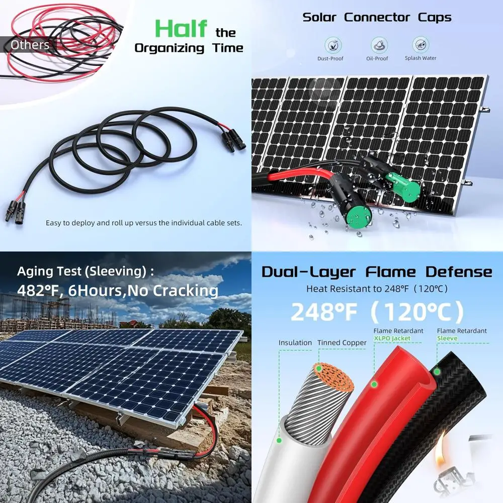 Кабели-удлинители 50Т 10 AWG с водонепроницаемыми разъемами IP68 для автодомов и солнечных систем
Кабели-удлинители 50Т 10 AWG с водонепроницаемыми разъемами IP68 для автодомов и солнечных систем