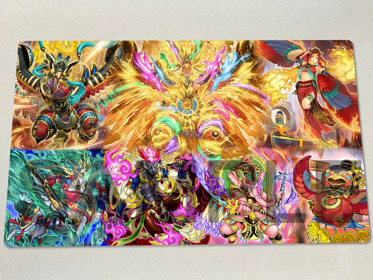 YuGiOh Playmat Garunix Eternity, Hyang of The Fire Kings Courtier Ulcanix TCG CCG Mat Trading Card Game Mat Rubber Mouse Pad Bag
YuGiOh Playmat Garunix Eternity, Hyang of The Fire Kings Courtier Ulcanix TCG CCG Mat Trading Card Game Mat Rubber Mouse Pad Bag