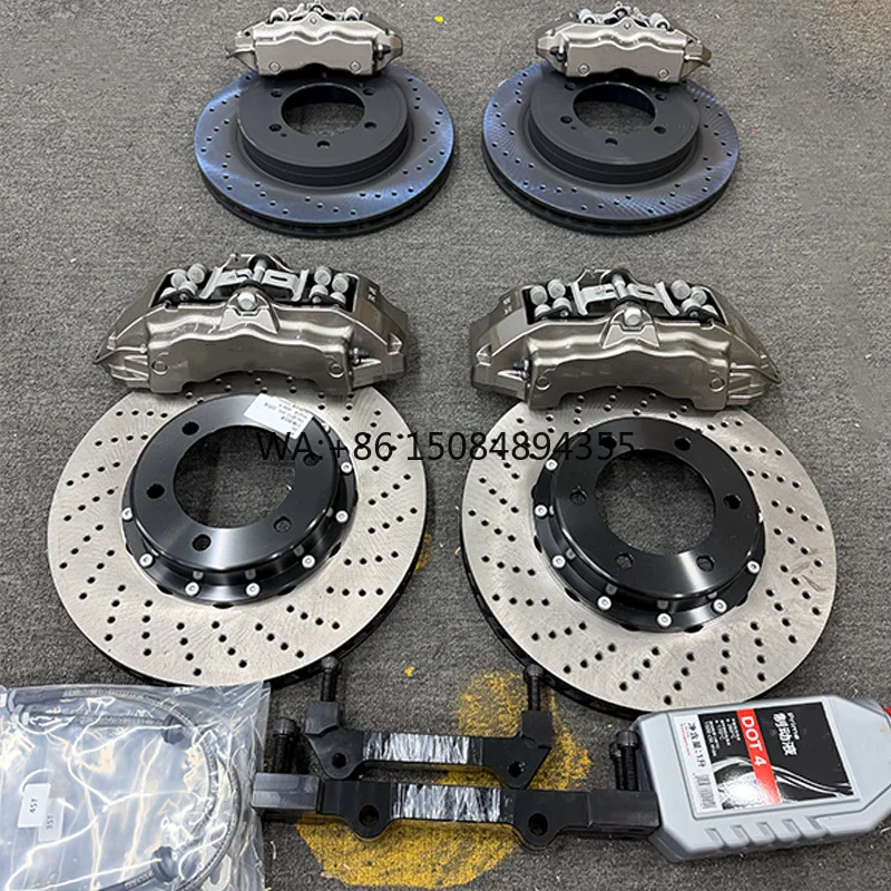 18z Front 6Pot and Rear 4Pot Big Brake Caliper Kit Performance Upgrade for 3 5 Series A4 A6 C E-Class
18z Front 6Pot and Rear 4Pot Big Brake Caliper Kit Performance Upgrade for 3 5 Series A4 A6 C E-Class