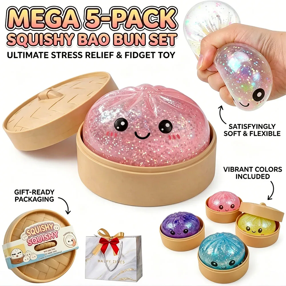 Glitter Dumpling Squishy Fidget Toy Adult Anti-Stress Sensory Squeeze Mochi Hand Toy Anxiety Relief Desk Travel Gadget
Glitter Dumpling Squishy Fidget Toy Adult Anti-Stress Sensory Squeeze Mochi Hand Toy Anxiety Relief Desk Travel Gadget