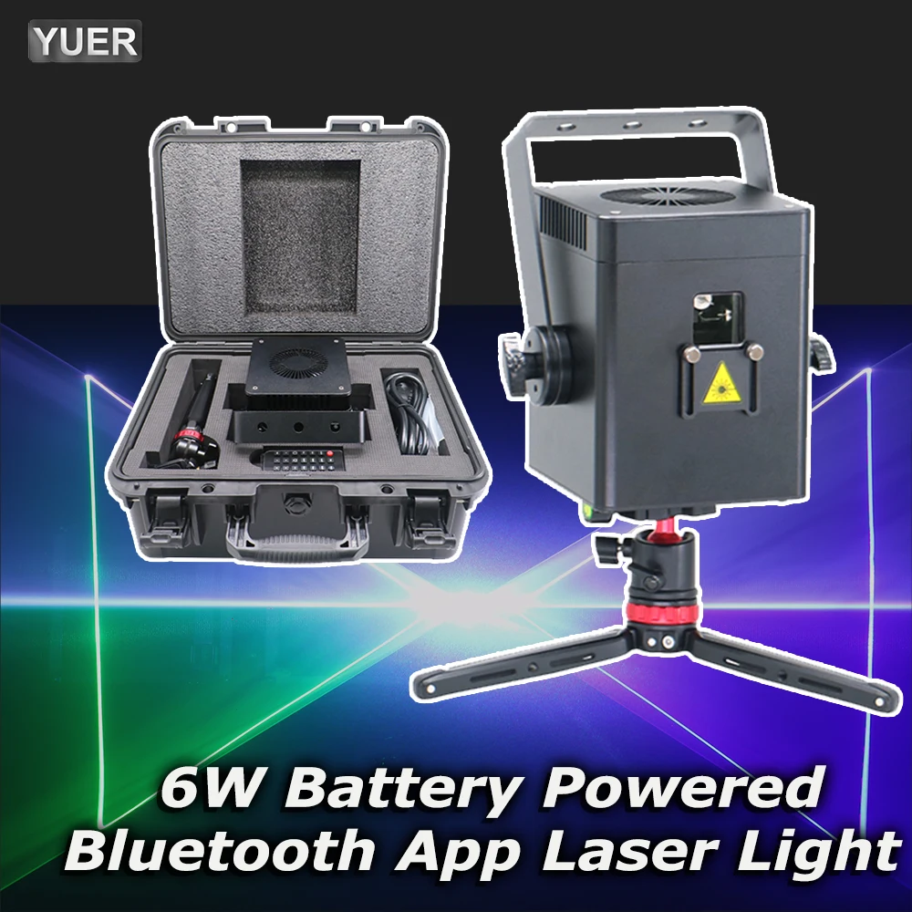 YUER 30KPPS 6W Battery Powered Full Color Bluetooth App Control Laser Light AnimationDMX512 Dj Disco Club Wedding Stage Effects
YUER 30KPPS 6W Battery Powered Full Color Bluetooth App Control Laser Light AnimationDMX512 Dj Disco Club Wedding Stage Effects