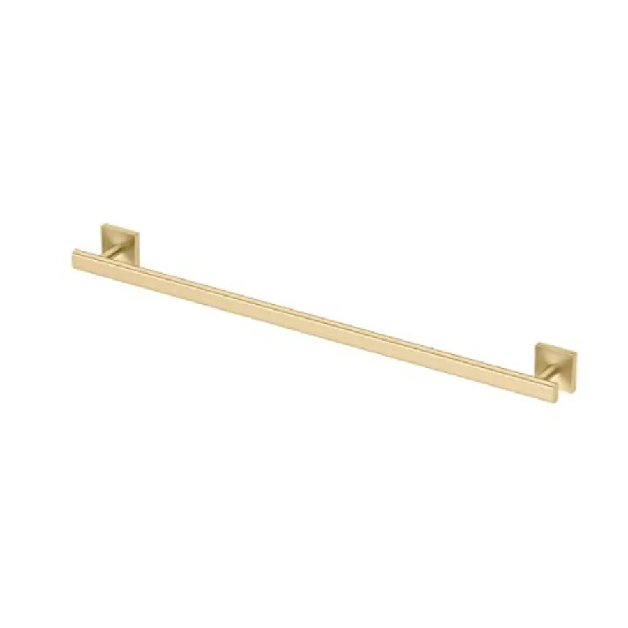 Bathroom wall-mounted 18-inch towel bar in brushed brass for elevated modern decor, durable metal construction, sleek finish
Bathroom wall-mounted 18-inch towel bar in brushed brass for elevated modern decor, durable metal construction, sleek finish