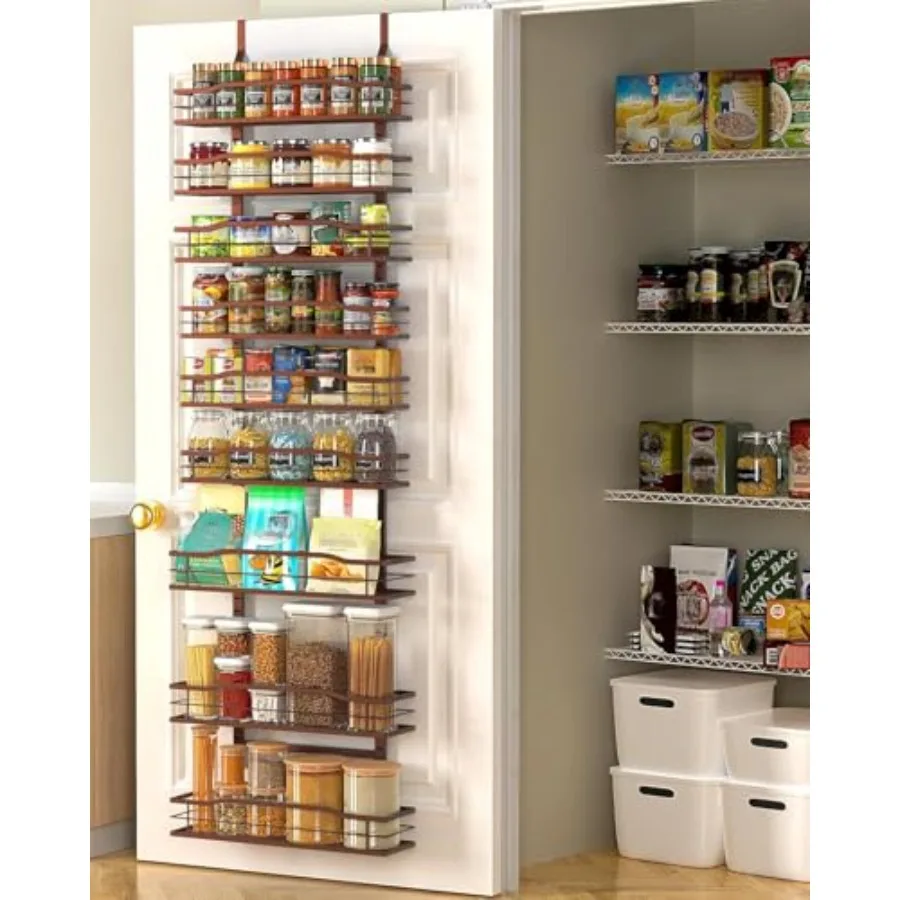 9-Tier Over The Door Pantry Organizer, Pantry Organization And Storage, Metal Hanging Spice Rack Shelves Door, Home and Kitchen
9-Tier Over The Door Pantry Organizer, Pantry Organization And Storage, Metal Hanging Spice Rack Shelves Door, Home and Kitchen