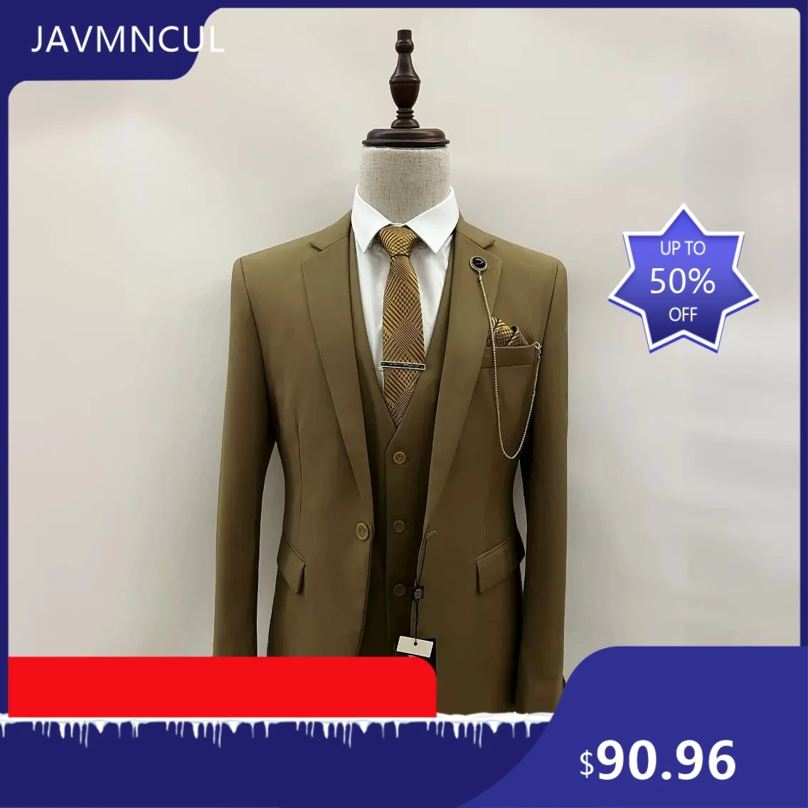 2026 New Men’s 3-Piece Suit Set, Fashionable Business Casual, Four Seasons Wedding, Party & Office Commuting Suit
2026 New Men’s 3-Piece Suit Set, Fashionable Business Casual, Four Seasons Wedding, Party & Office Commuting Suit