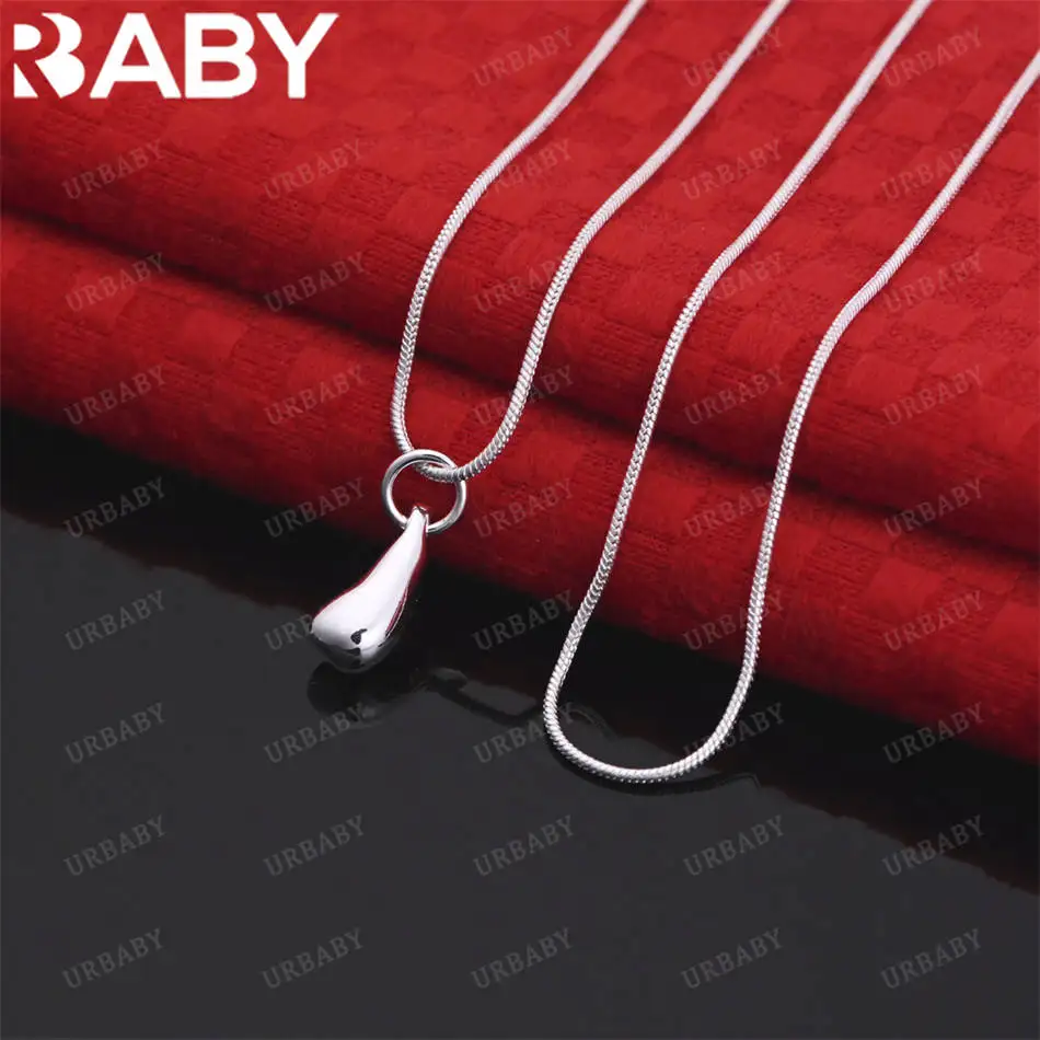 URBABY 40-75cm 925 Sterling Silver Small Eggplant Pendant Necklace For Women Men Charm Trend Birthday Gifts Fashion Party
URBABY 40-75cm 925 Sterling Silver Small Eggplant Pendant Necklace For Women Men Charm Trend Birthday Gifts Fashion Party