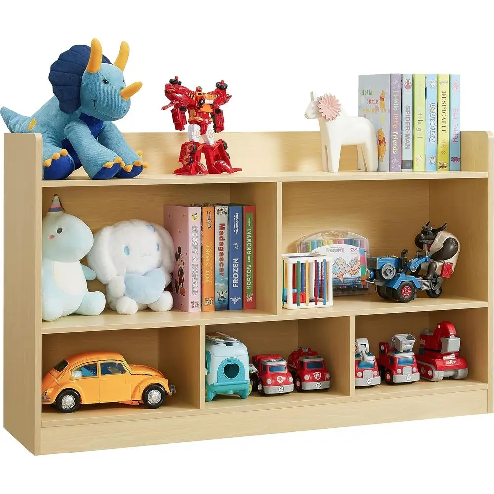 5-Section Wooden Storage Cabinet for Toys and Books, Ideal for Daycare, School, and Playrooms
5-Section Wooden Storage Cabinet for Toys and Books, Ideal for Daycare, School, and Playrooms