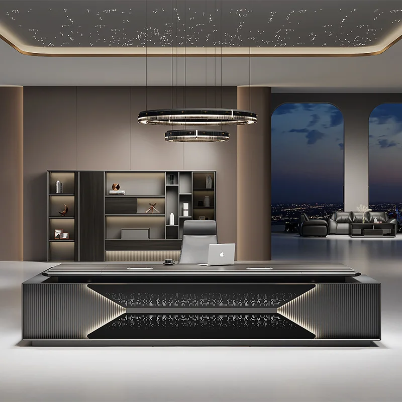 DSA Chairperson and President Taipan Desk Office Boss Desk Simple Modern Leadership Light Luxury Premium Desk
DSA Chairperson and President Taipan Desk Office Boss Desk Simple Modern Leadership Light Luxury Premium Desk