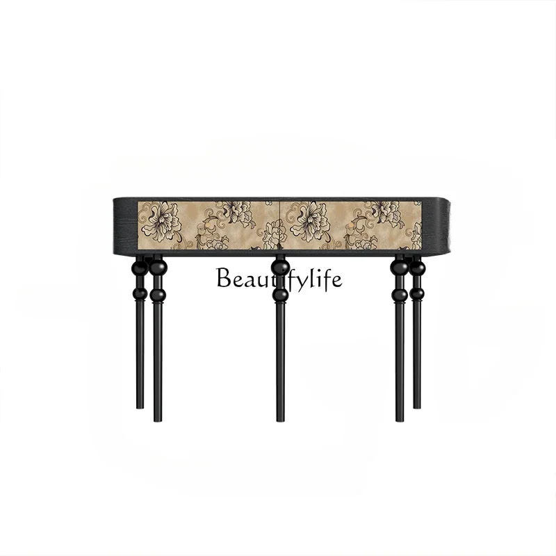 yj5French medieval flower solid wood porch table entry decoration cabinet corridor storage desk
yj5French medieval flower solid wood porch table entry decoration cabinet corridor storage desk