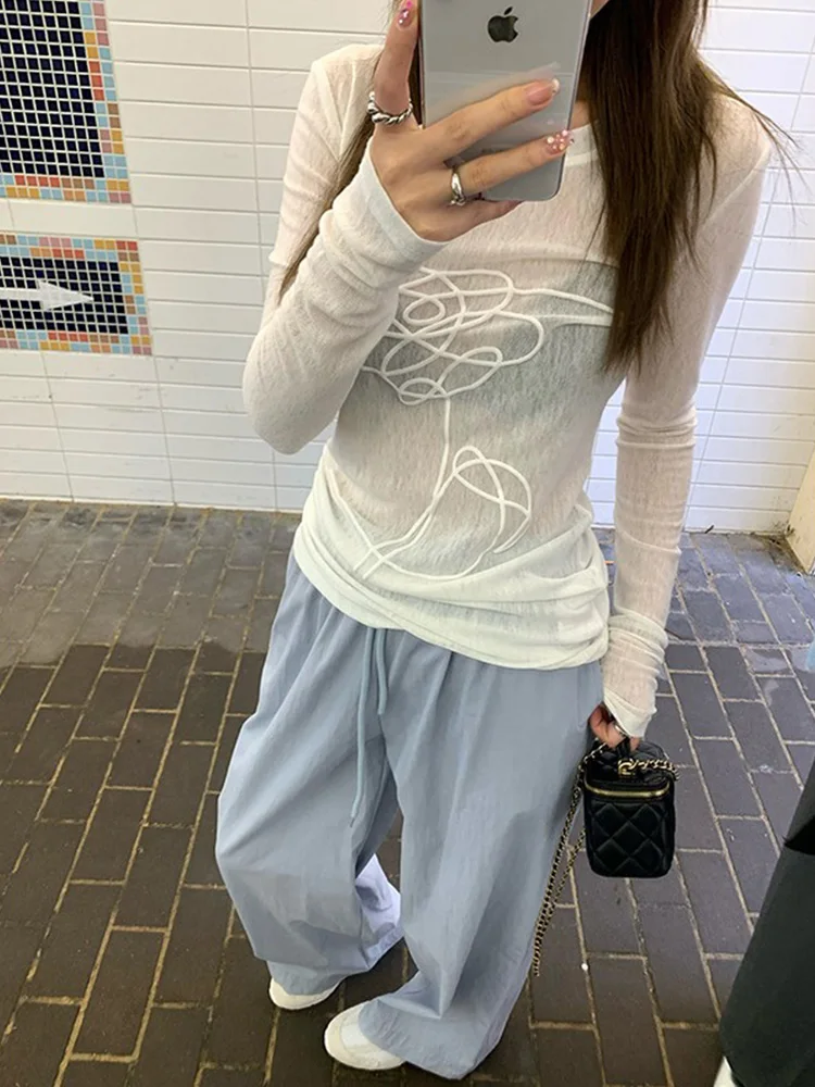Rose Print Mesh Long Sleeve T-Shirt Women Summer Slim Fit Base Layer Sun Protection Top Thin Breathable Cover up
Rose Print Mesh Long Sleeve T-Shirt Women Summer Slim Fit Base Layer Sun Protection Top Thin Breathable Cover up