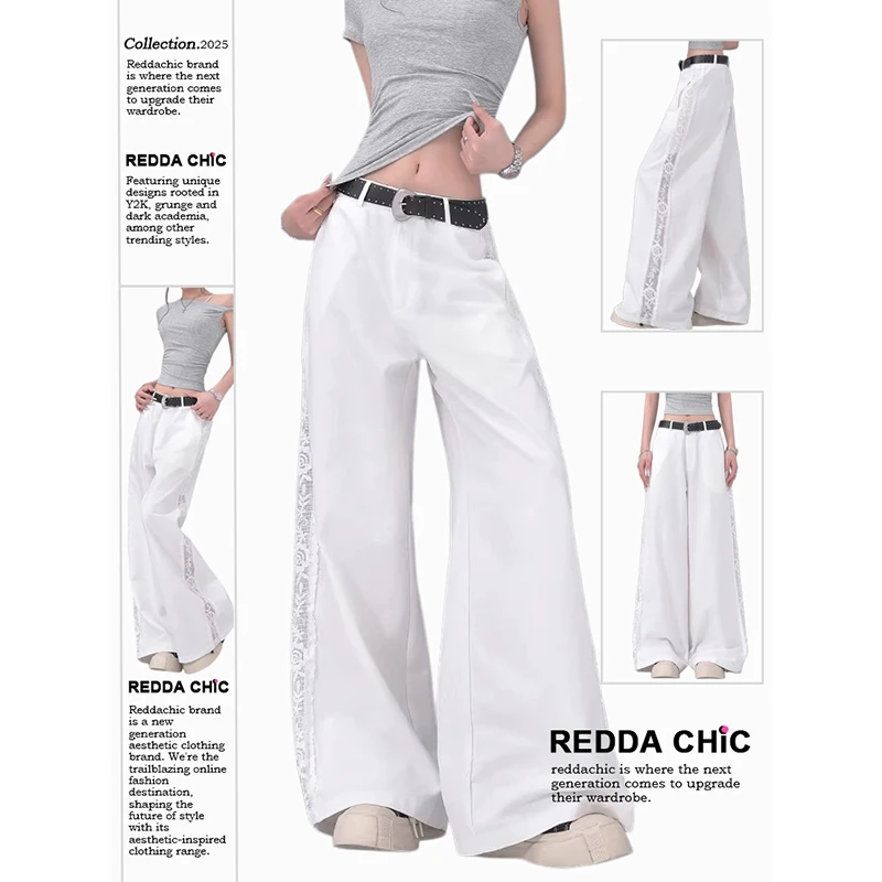 ReddaChic Hollow Side Palazzo Pants Holiday Floral Lace Patchwork High Rise Cotton Wide Leg Pants Korean Woman Summer Clothes
ReddaChic Hollow Side Palazzo Pants Holiday Floral Lace Patchwork High Rise Cotton Wide Leg Pants Korean Woman Summer Clothes